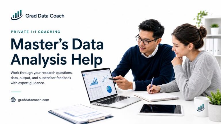 Data analysis help for Master's students - One-to-one coaching