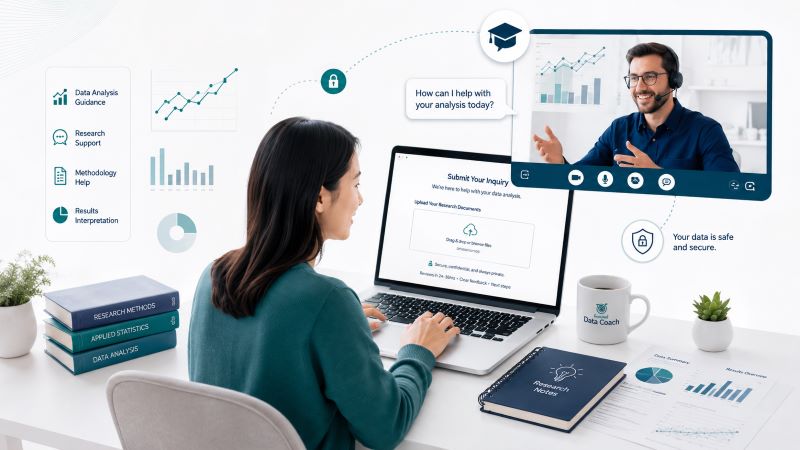 One-to-one graduate data analysis coaching