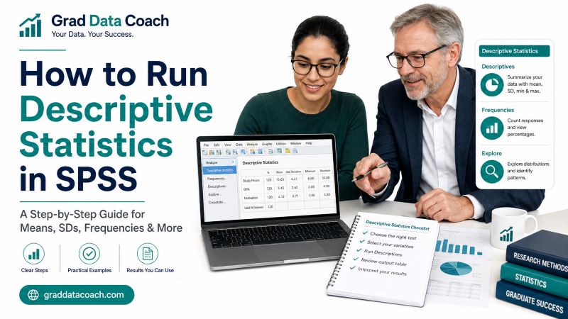 How to run descriptive statistics in spss