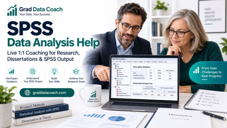 SPSS data analysis help - live coaching